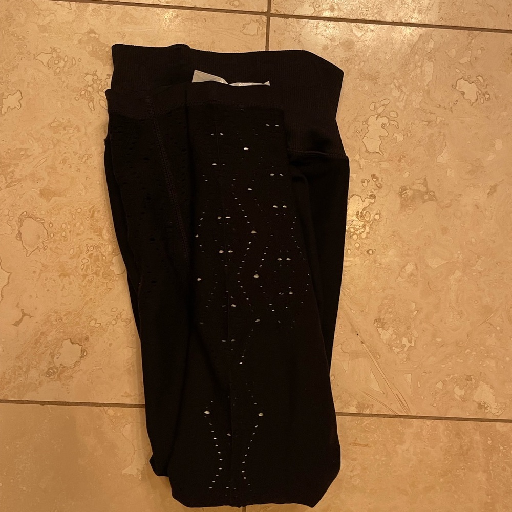 Victoria Secret leggings with laser cut side accent